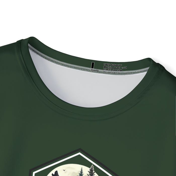 Yellowstone National Park Predator Eyes Unisex T - Shirt  Moisture Wicking Military Green