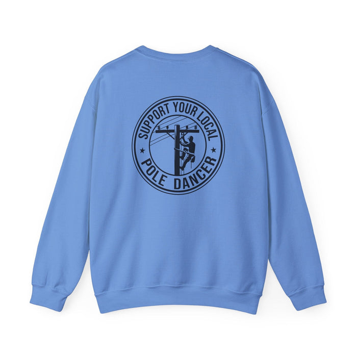 Support Your Local Lineman" Unisex Heavy Blend Crewneck Sweatshirt Lineman Shirt