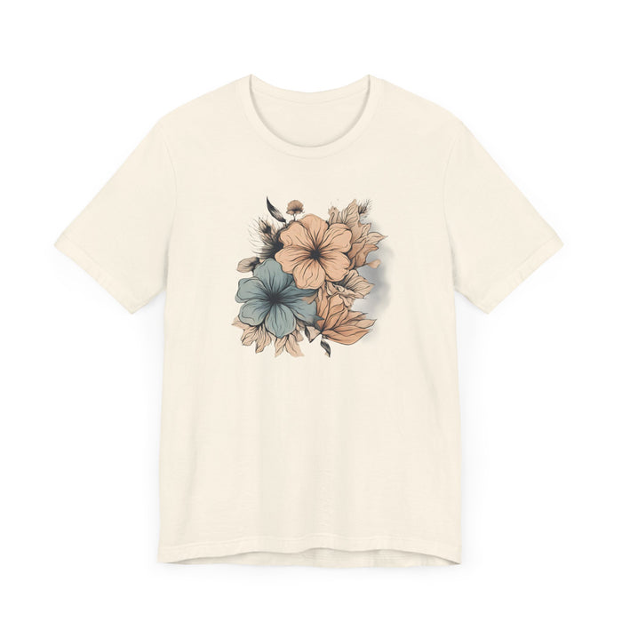 Blooming in Pastels Trendy Floral Art Unisex Jersey Short Sleeve Tee Flowers Gardners Artist Mom Gift Sister Gift Wife Gift Daughter Gift