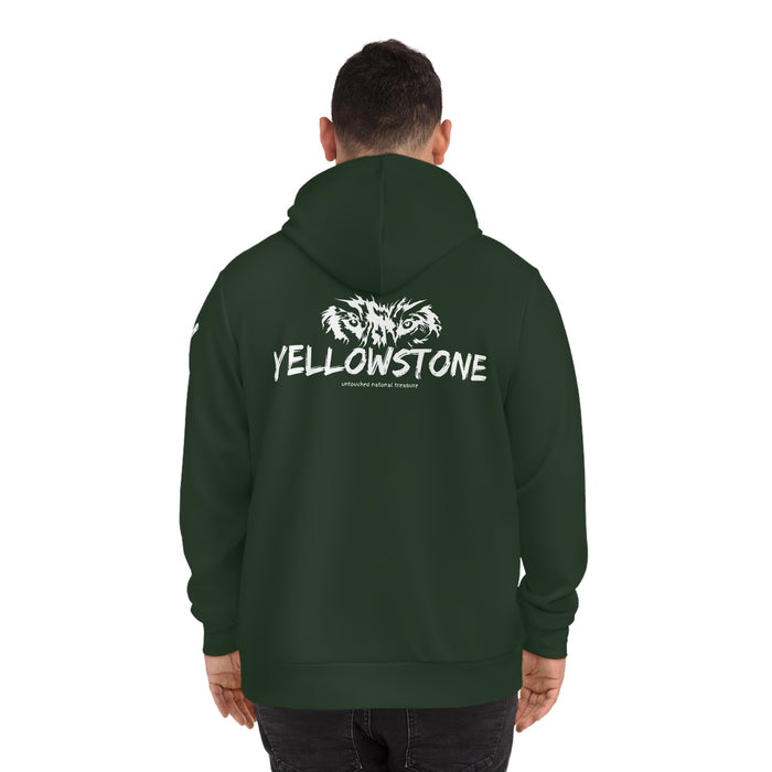 Yellowstone National Park Predator Eyes Unisex Hoodie Cozy  Durable Military Green