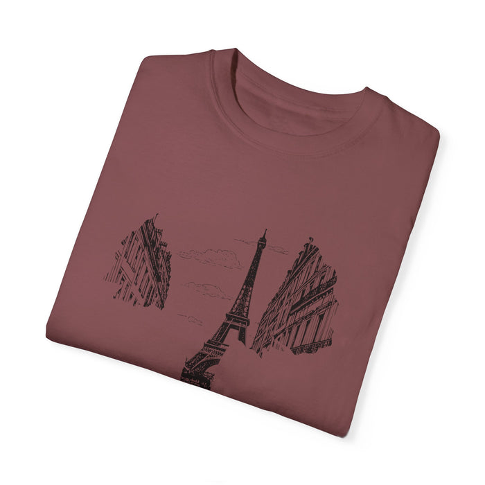 Paris, France T-Shirt Comfortable Casual Travel & Outdoor Adventure Tee