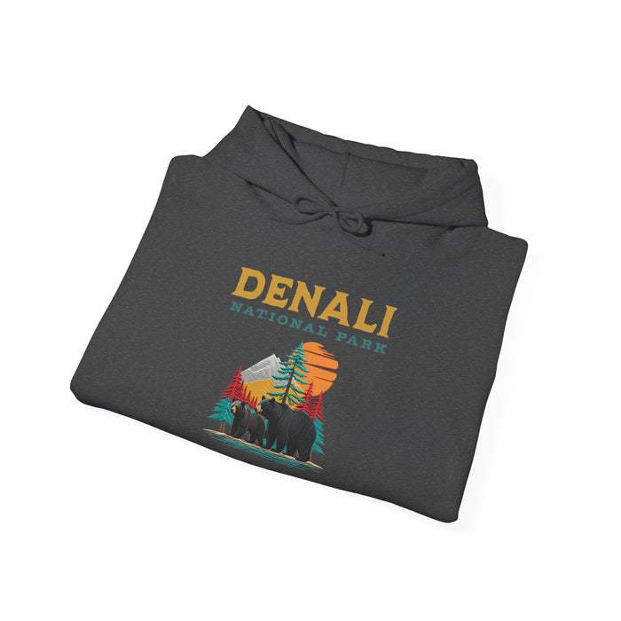 Denali National Park Bears hoodie Wildlife Adventure Tee for Outdoor Enthusiasts