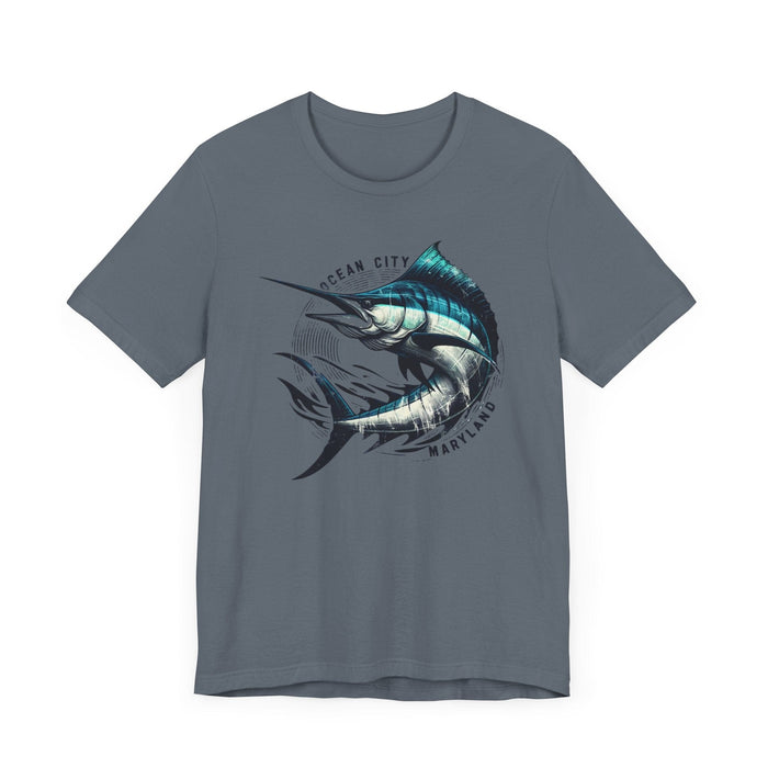 Ocean City Maryland Wrath of the Marlin: Legend of the Sea Unisex Tee - Cotton Tshirt Fishing Shirt, Nature Lovers, Great Gift Idea