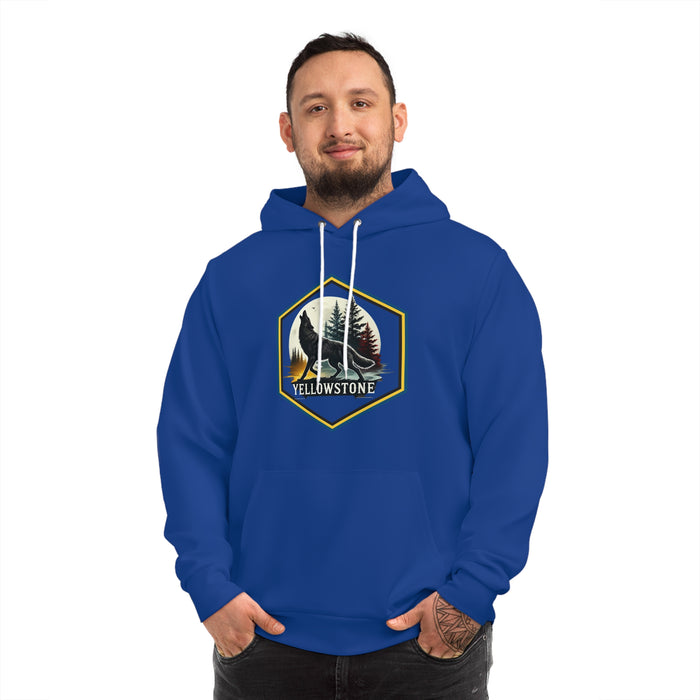 Yellowstone National Park Predator Eyes Unisex Hoodie Cozy  Durable BLUE