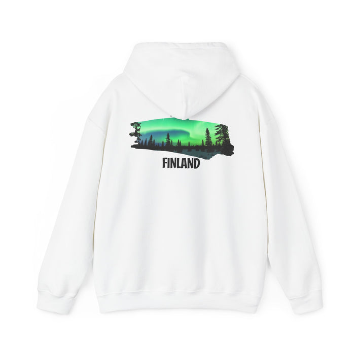 Lapland, Finland Cozy Northern Lights Travel & Outdoor Adventure Hoodie