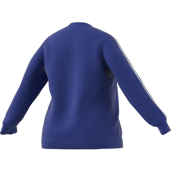 adidas Women's 3-Stripe Fleece Sweatshirt * Bold Blue/White, Size 2Xwom812