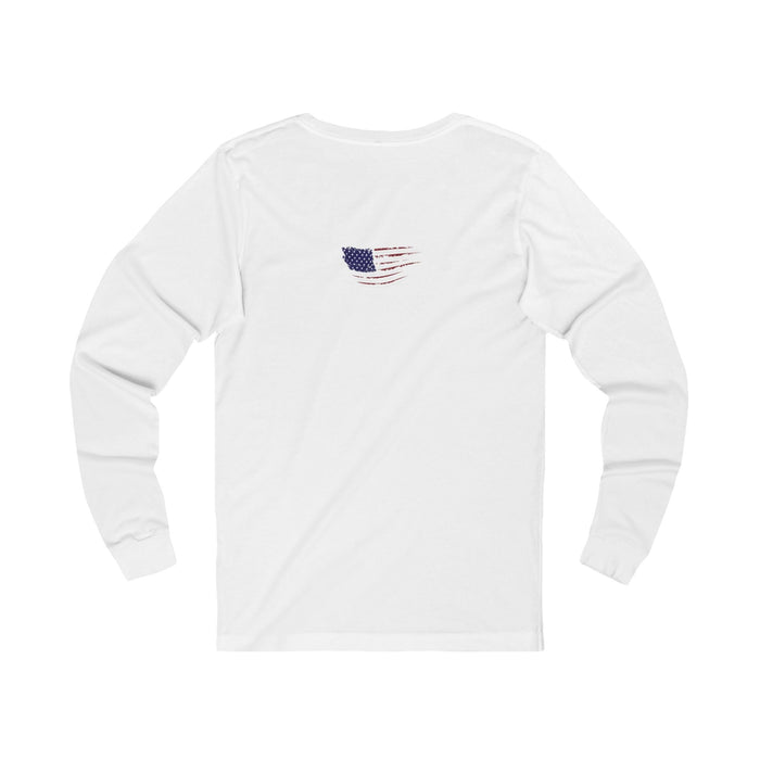 Guess Whos Back Donald Trump Long Sleeve T-Shirt Bold Patriotic Tee