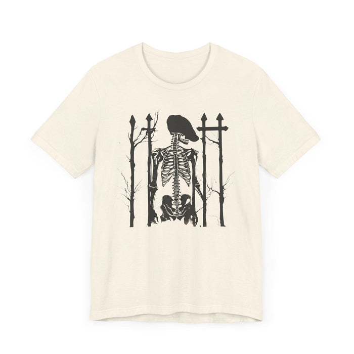 Final Resting Place Skeleton in Graveyard Unisex Jersey Short Sleeve Tee Mens Gift Boyfriend Gift Grunge Gothic Cotton Tshirt