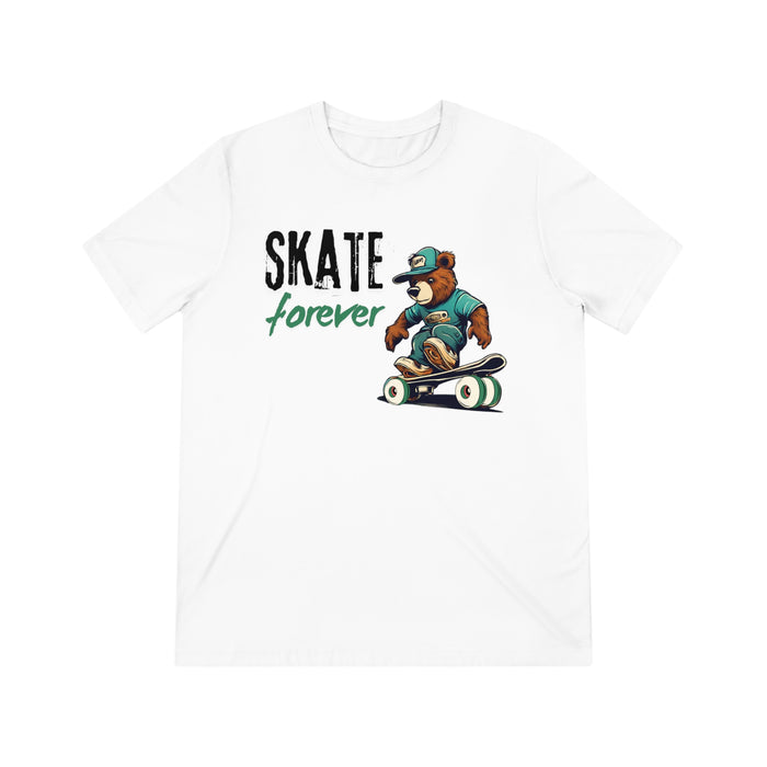 Skate Forever Bear Skateboarder  Unisex Casual & Fun Premium T-Shirt