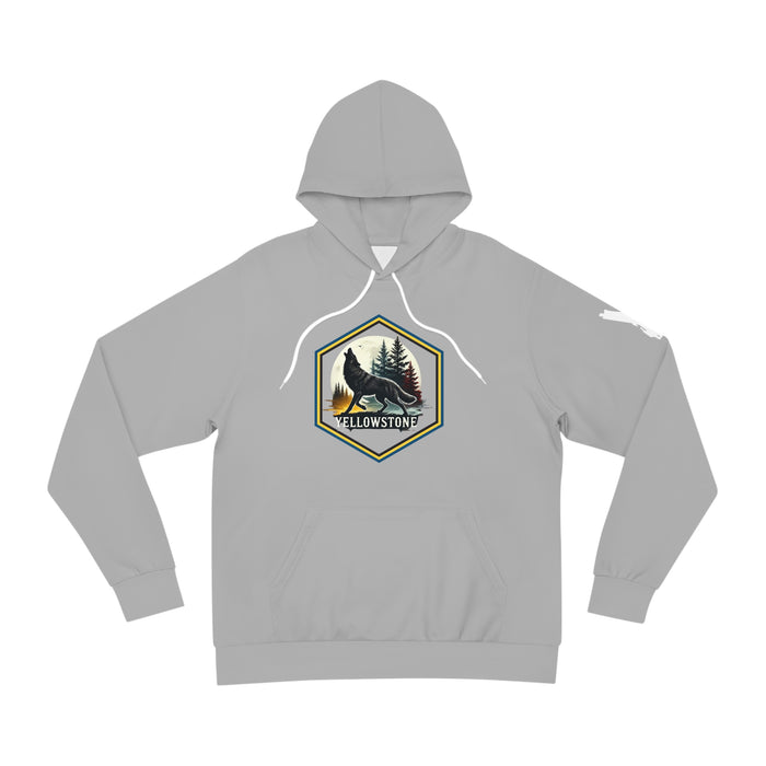 Yellowstone National Park Predator Eyes Unisex Hoodie Cozy  Durable GREY