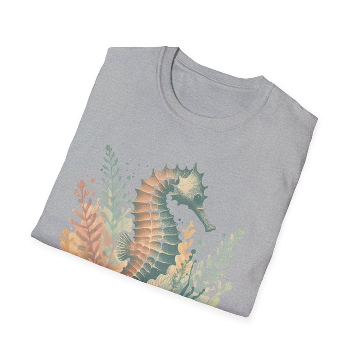 Ocean Jewel Beautiful Seahorse Unisex Soft-Style T-Shirt