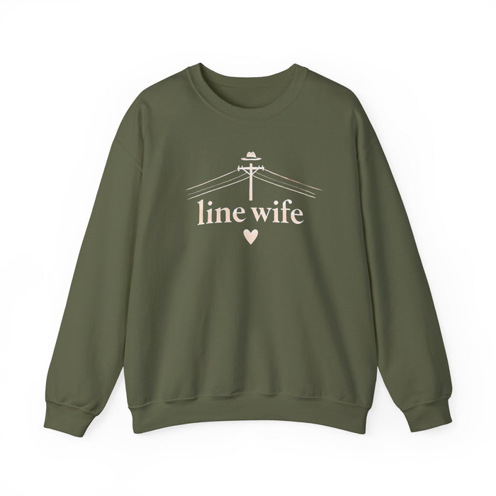 Lineman & Linewife Graphic Crewneck Sweatshirt Lineman's Wife Sweatshirt Life of Lineman Sweatshirt Line Wife Sweatshirt