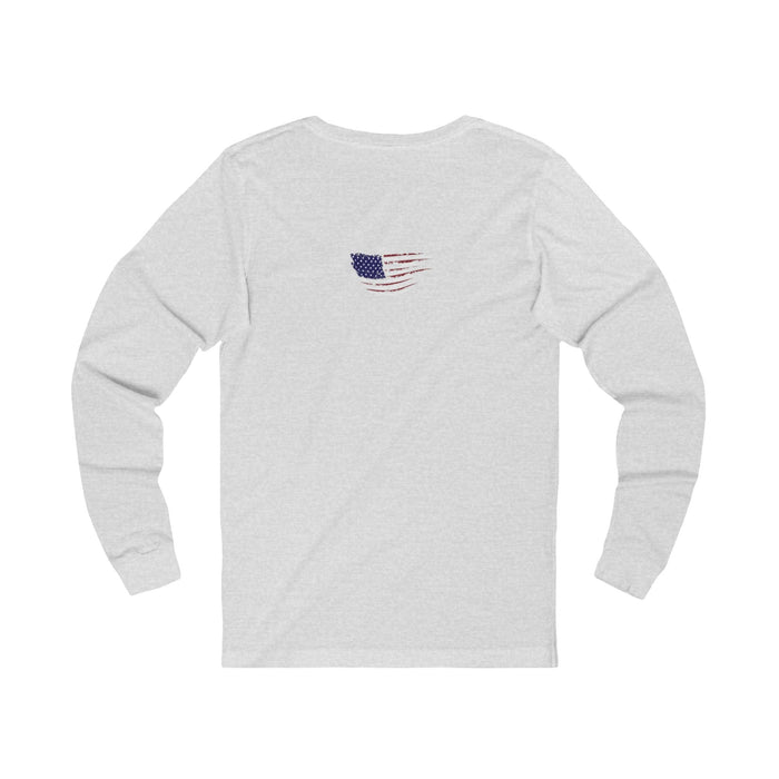 Guess Whos Back Donald Trump Long Sleeve T-Shirt Bold Patriotic Tee