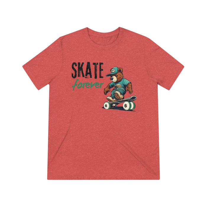 Skate Forever Bear Skateboarder  Unisex Casual & Fun Premium T-Shirt