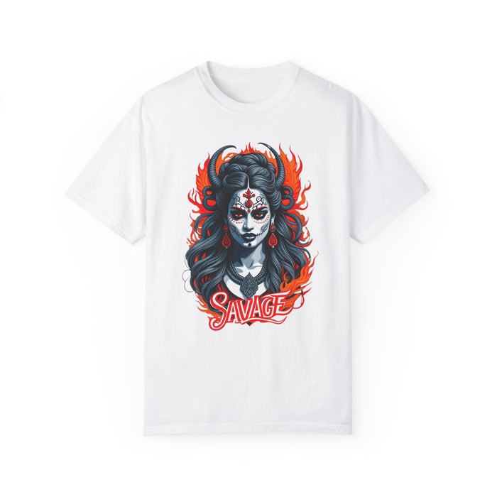 Kali the Destroyer Hindu Goddess SAVAGE Unisex Garment-Dyed T-Shirt Comfort Colors Great Gift Idea Stylish and Trending