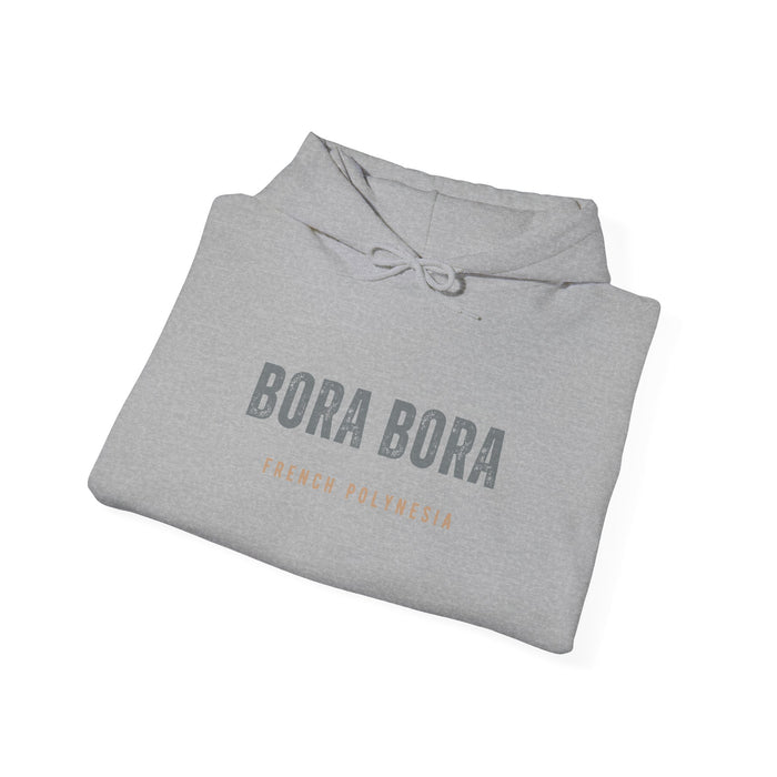 Bora Bora Unisex Heavy Blend Hooded Sweatshirt Cozy, Stylish, and Durable Vacation Destination Travel Shirt Great Gift