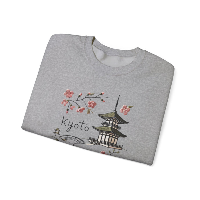 Beautiful Kyoto Heavy Blend Crewneck Sweatshirt Travel Destination Vacation Shirt Comfy and Cozy