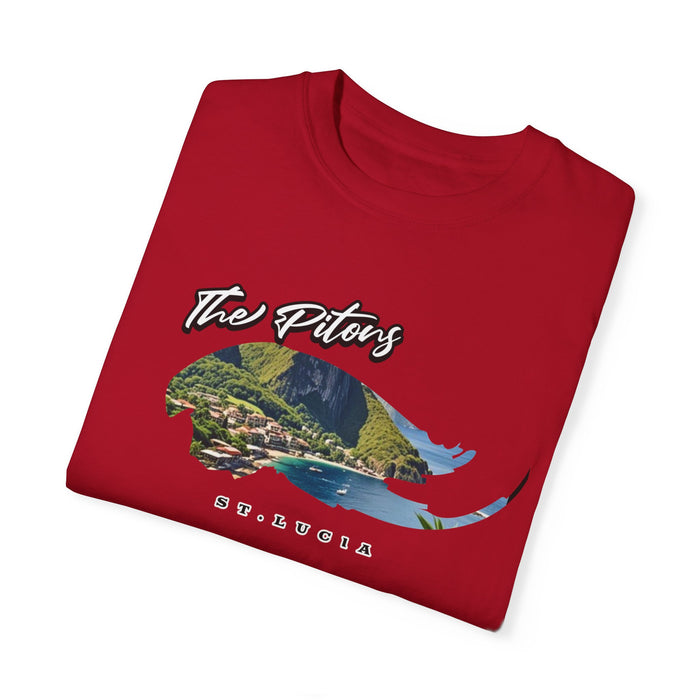 The Pitons, St. Lucia T-Shirt Comfortable Casual Travel Outdoor Adventure Shirt