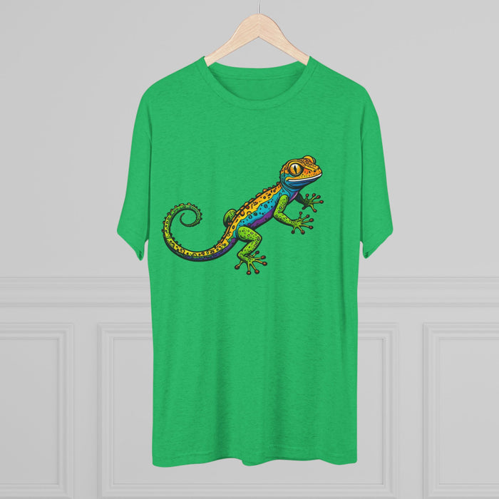 Gecko  Tri-Blend Premium  Unisex T-Shirt. Soft  Lightweight Quality and  Comfort