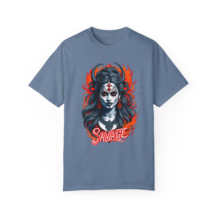 Kali the Destroyer Hindu Goddess SAVAGE Unisex Garment-Dyed T-Shirt Comfort Colors Great Gift Idea Stylish and Trending