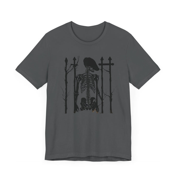 Final Resting Place Skeleton in Graveyard Unisex Jersey Short Sleeve Tee Mens Gift Boyfriend Gift Grunge Gothic Cotton Tshirt