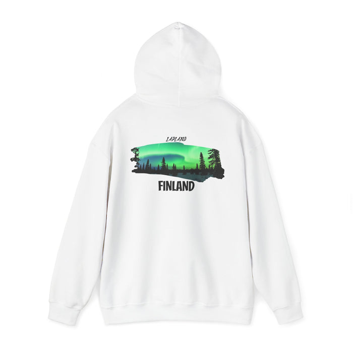 Lapland, Finland Cozy Northern Lights Travel & Outdoor Adventure Hoodie