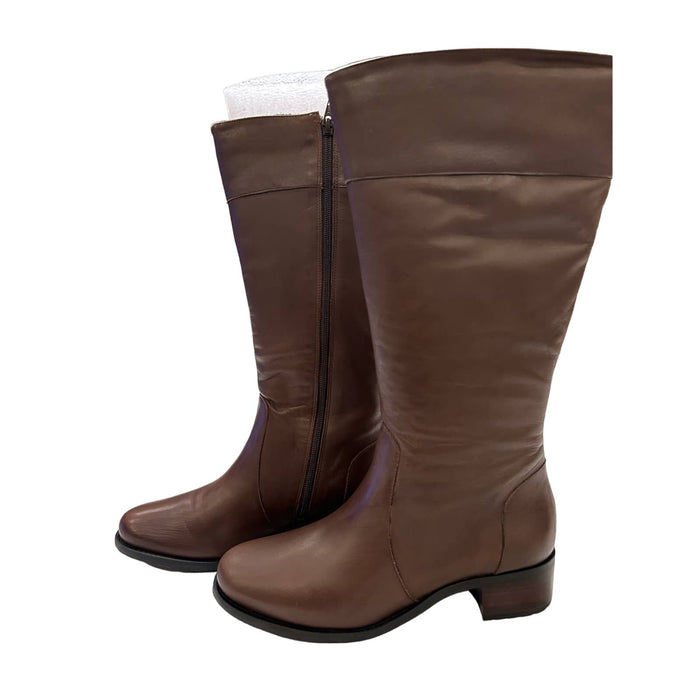 David Tate Women's Knee-High Boots, Brown, Calfskin, Size 10 MSRP $260