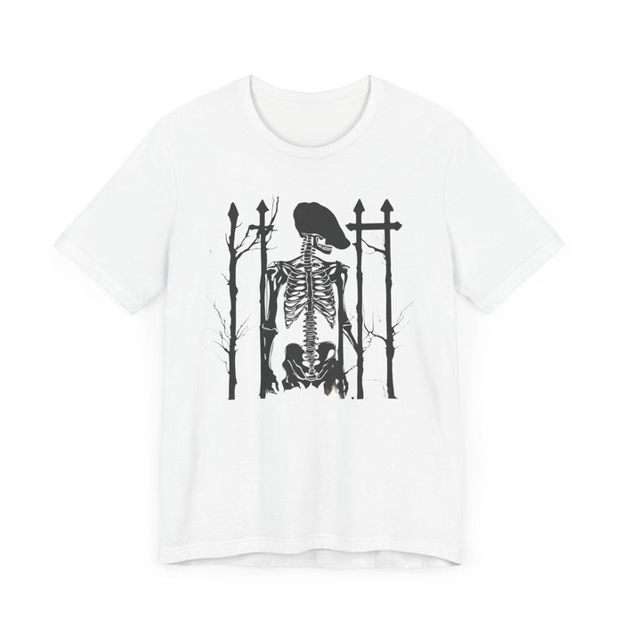 Final Resting Place Skeleton in Graveyard Unisex Jersey Short Sleeve Tee Mens Gift Boyfriend Gift Grunge Gothic Cotton Tshirt