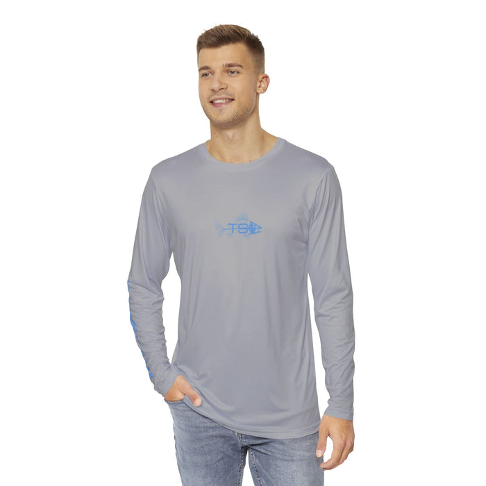 Deep Blue Offshore Fishing Unisex Performance Long Sleeve Shirt, 100% Polyester, Quick-Dry Activewear