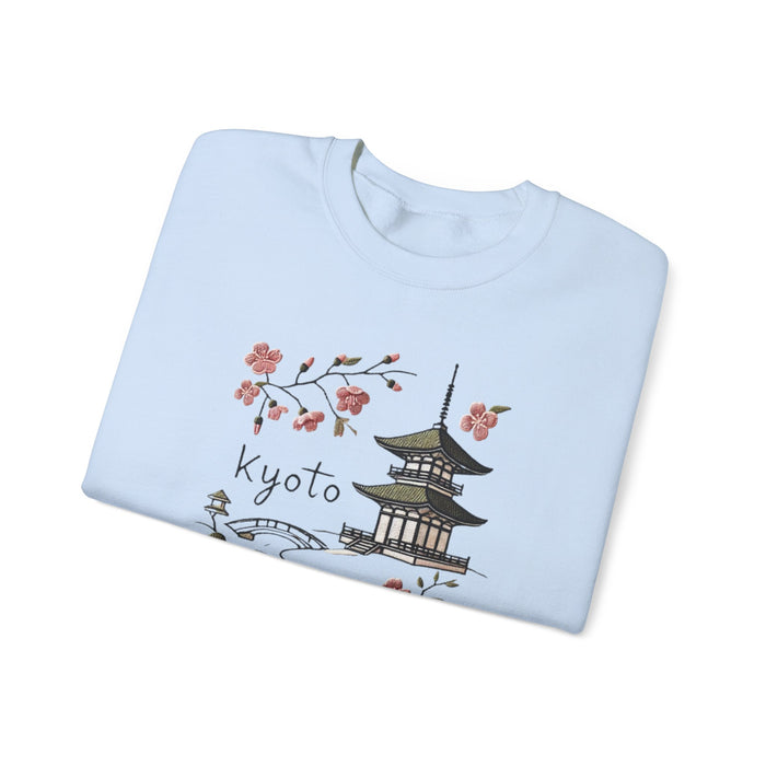 Beautiful Kyoto Heavy Blend Crewneck Sweatshirt Travel Destination Vacation Shirt Comfy and Cozy