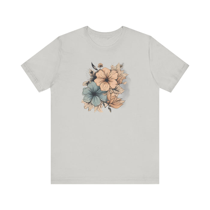 Blooming in Pastels Trendy Floral Art Unisex Jersey Short Sleeve Tee Flowers Gardners Artist Mom Gift Sister Gift Wife Gift Daughter Gift