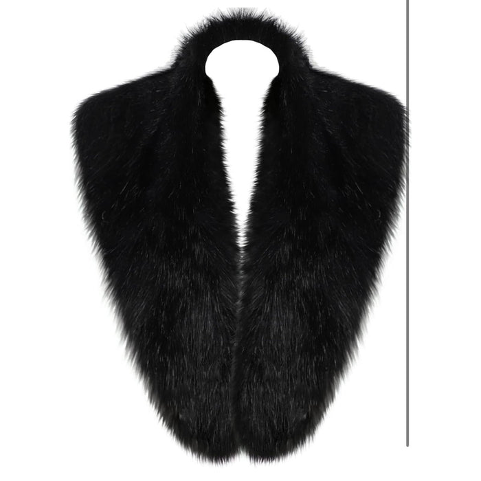 LA Carrie Faux Fur Collar Scarf - High-Quality Winter Fashion Accessory
