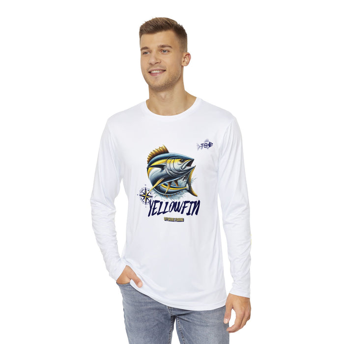 Yellowfin Tuna Fishing Long Sleeve Shirt, Unisex 100% Polyester Performance Gear