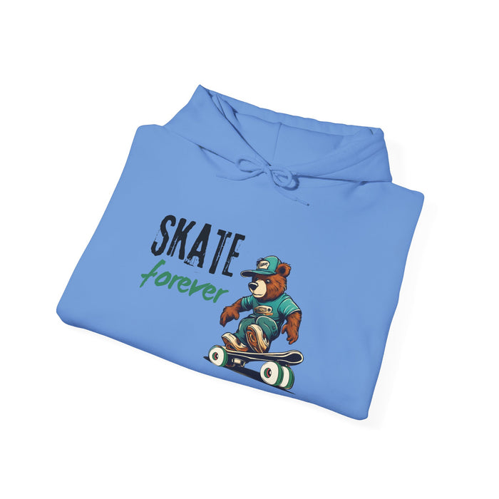 Skate Forever  Bear Skateboarder Soft Cozy Unisex Fit Unisex Heavy Blend™ Hoodie