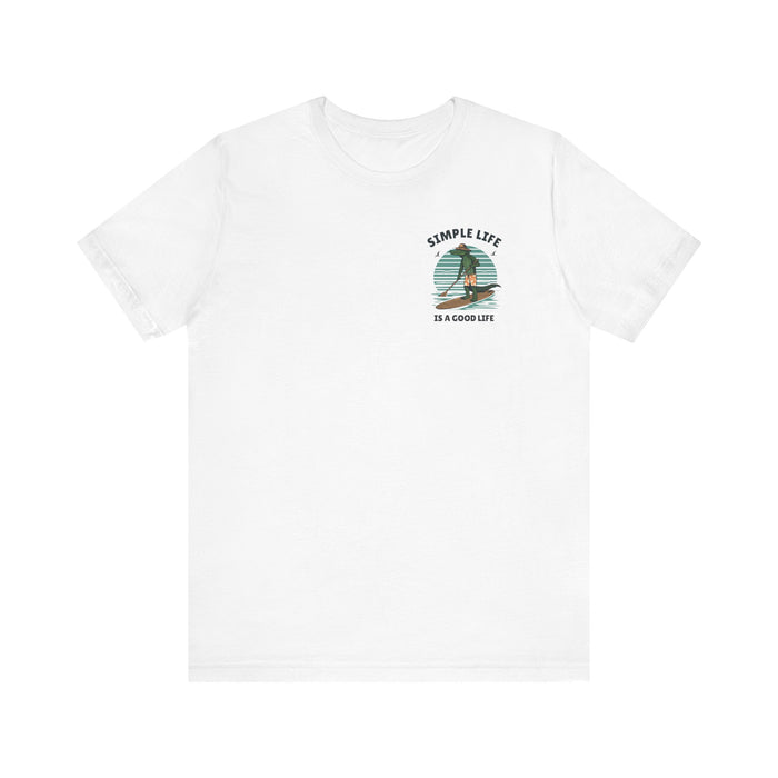 Livin the Simple Life Alligator Graphic Tee Vacation Shirt Beach Vibes Destination Shirt Great Gift Idea