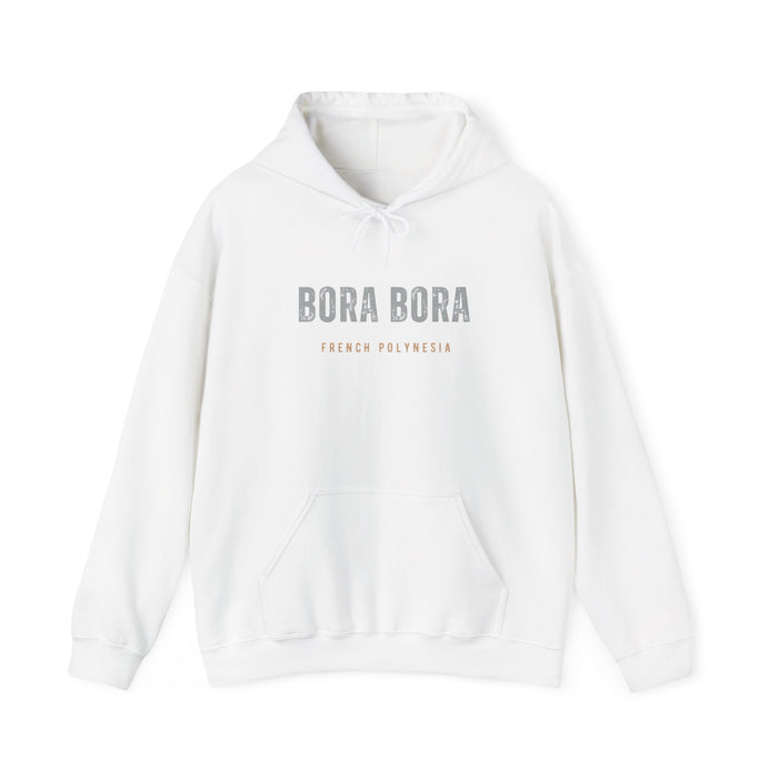 Bora Bora Unisex Heavy Blend Hooded Sweatshirt Cozy, Stylish, and Durable Vacation Destination Travel Shirt Great Gift