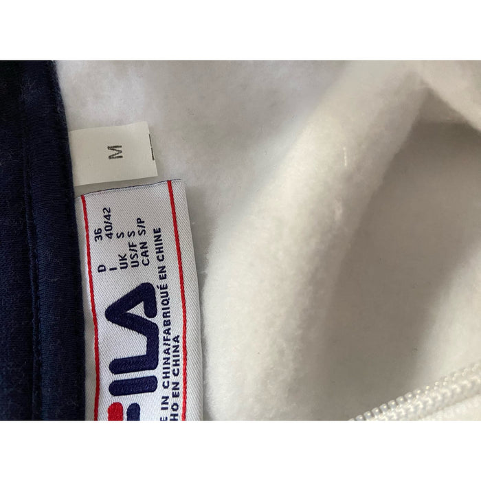 Fila Greer Quarter Zip Pullover, Size Medium, White * Wom254