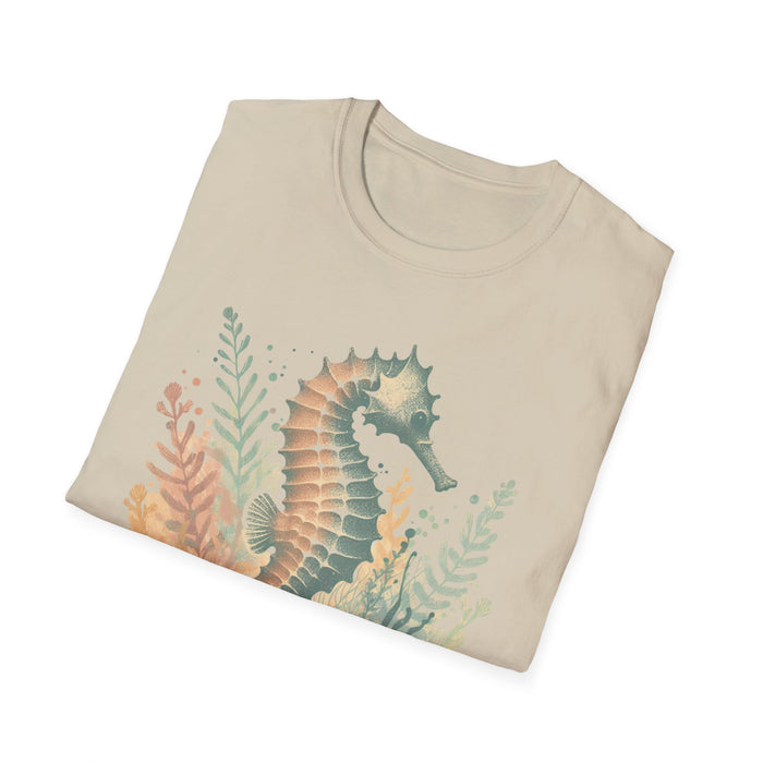 Ocean Jewel Beautiful Seahorse Unisex Soft-Style T-Shirt