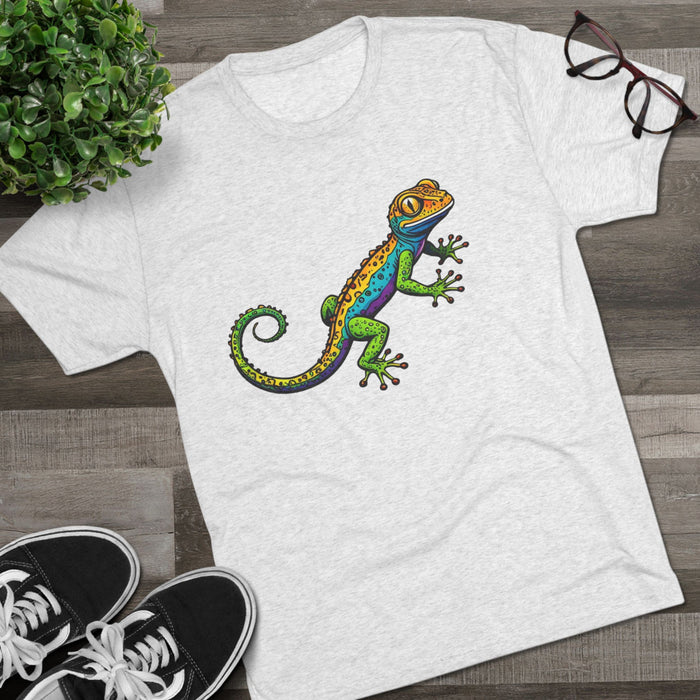 Gecko  Tri-Blend Premium  Unisex T-Shirt. Soft  Lightweight Quality and  Comfort