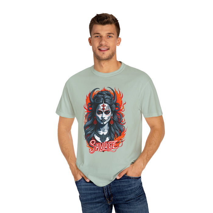 Kali the Destroyer Hindu Goddess SAVAGE Unisex Garment-Dyed T-Shirt Comfort Colors Great Gift Idea Stylish and Trending