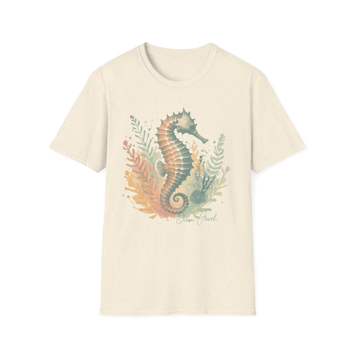 Ocean Jewel Beautiful Seahorse Unisex Soft-Style T-Shirt