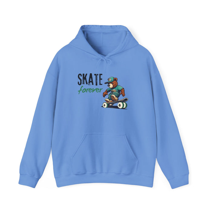 Skate Forever  Bear Skateboarder Soft Cozy Unisex Fit Unisex Heavy Blend™ Hoodie