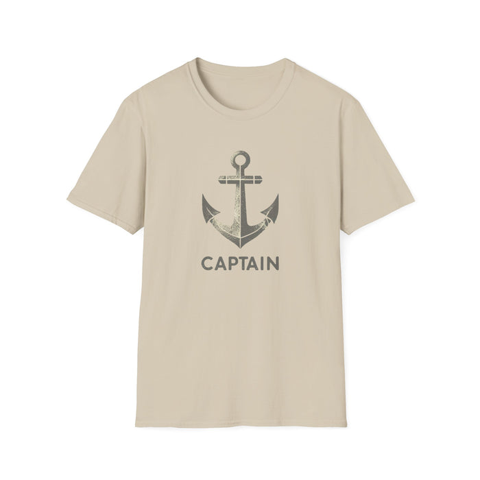 Captain Tee Stylish Nautical Seaside Anchor Tee | Unisex Soft-Style Comfort Shirt Great Gift, Husband Gift, Boyfriend Gift, Boat shirt