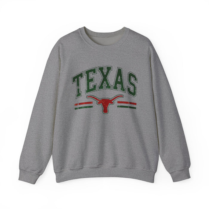 Texas Pride Unisex Heavy Blend Crewneck Sweatshirt | Warm Durable Travel Vacation Shirt