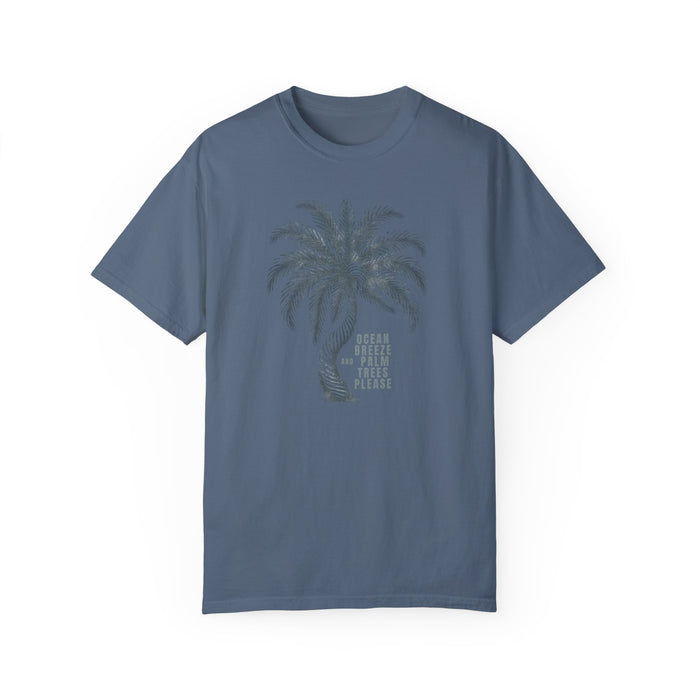 Ocean Breeze & Palm Trees: Customize Your Comfort with Our Cozy Cotton Tee Great Gift Tshirt