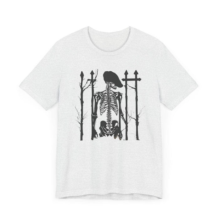 Final Resting Place Skeleton in Graveyard Unisex Jersey Short Sleeve Tee Mens Gift Boyfriend Gift Grunge Gothic Cotton Tshirt