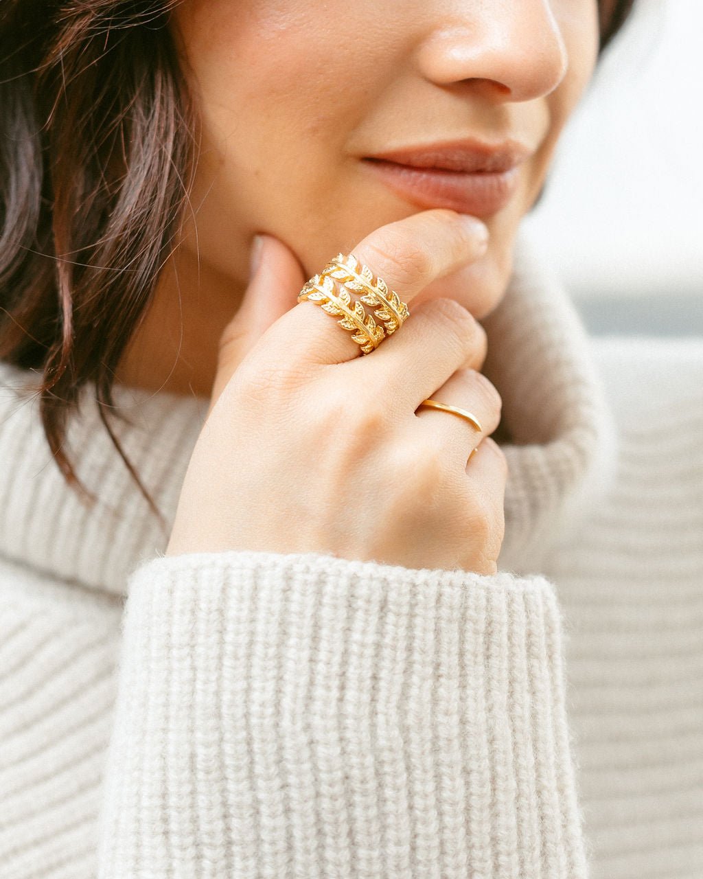 14K Gold Filled Stacking Ring Dainty Handmade Minimalist Everyday - Triniskies