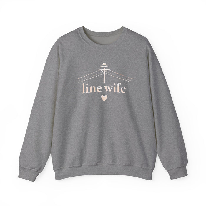 Lineman & Linewife Graphic Crewneck Sweatshirt Lineman's Wife Sweatshirt Life of Lineman Sweatshirt Line Wife Sweatshirt