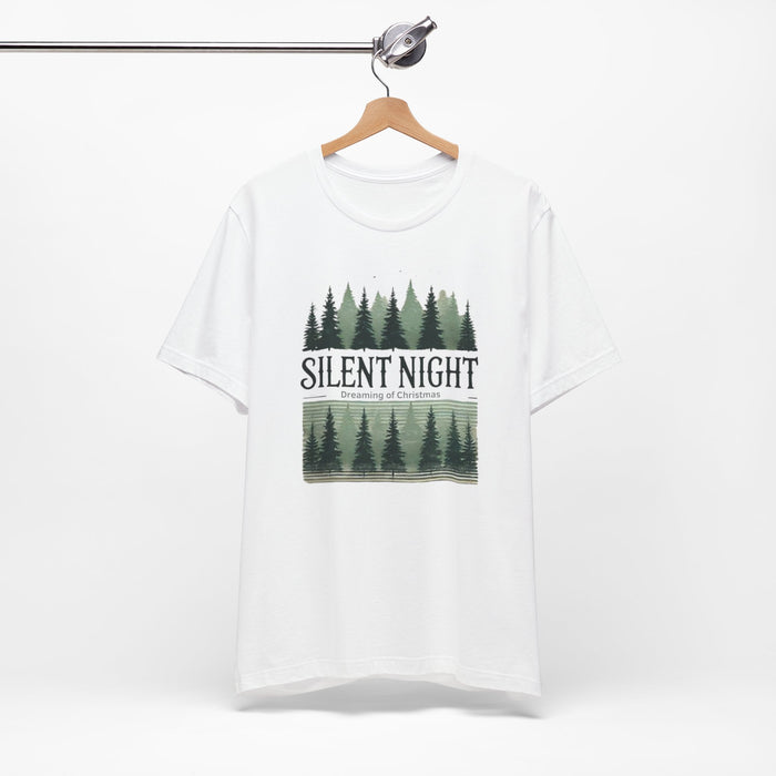 Silent Night Dreaming of Christmas Graphic T-Shirt | Unisex Jersey Short Sleeve Tee