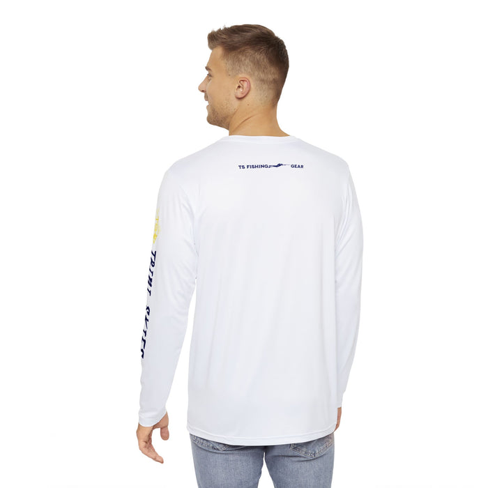 Yellowfin Tuna Fishing Long Sleeve Shirt, Unisex 100% Polyester Performance Gear